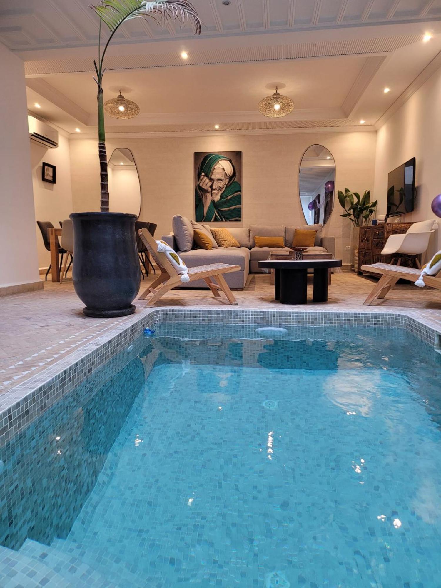Riad Melilo Avec Piscine Chauffee Марракеш Экстерьер фото