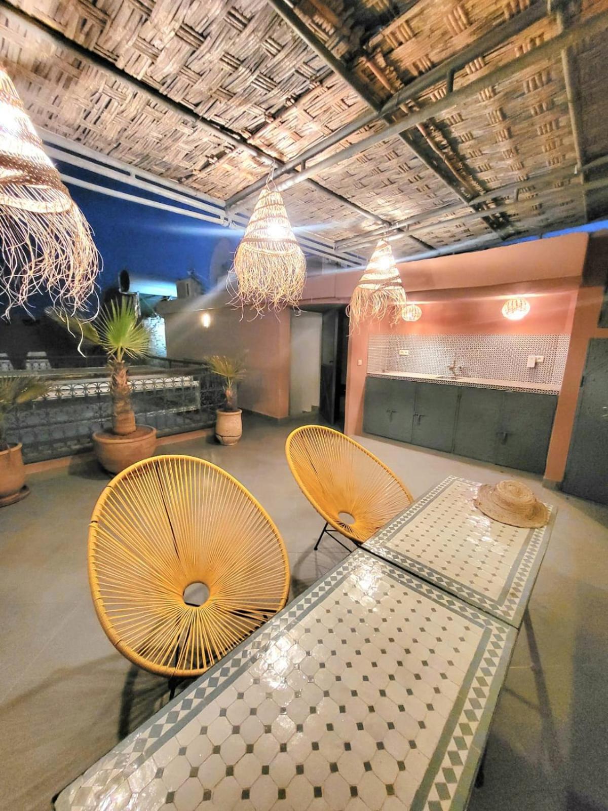 Riad Melilo Avec Piscine Chauffee Марракеш Экстерьер фото