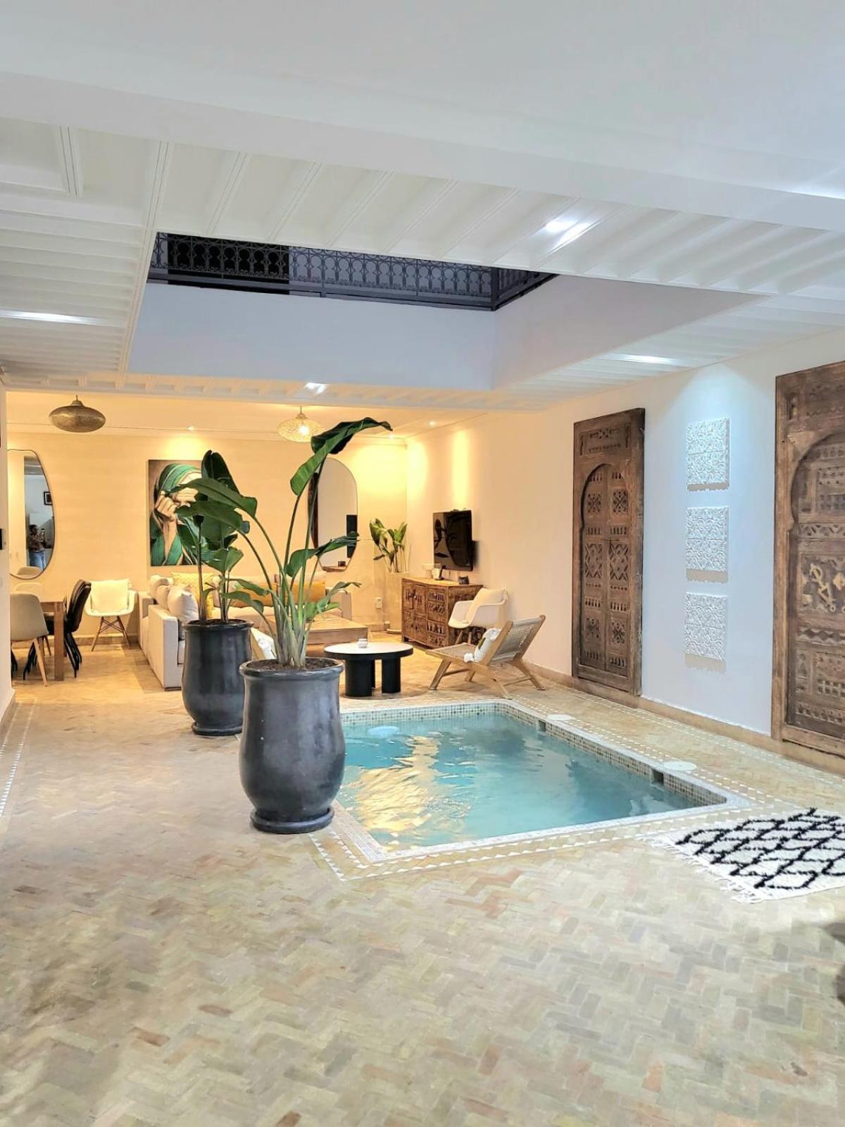 Riad Melilo Avec Piscine Chauffee Марракеш Экстерьер фото