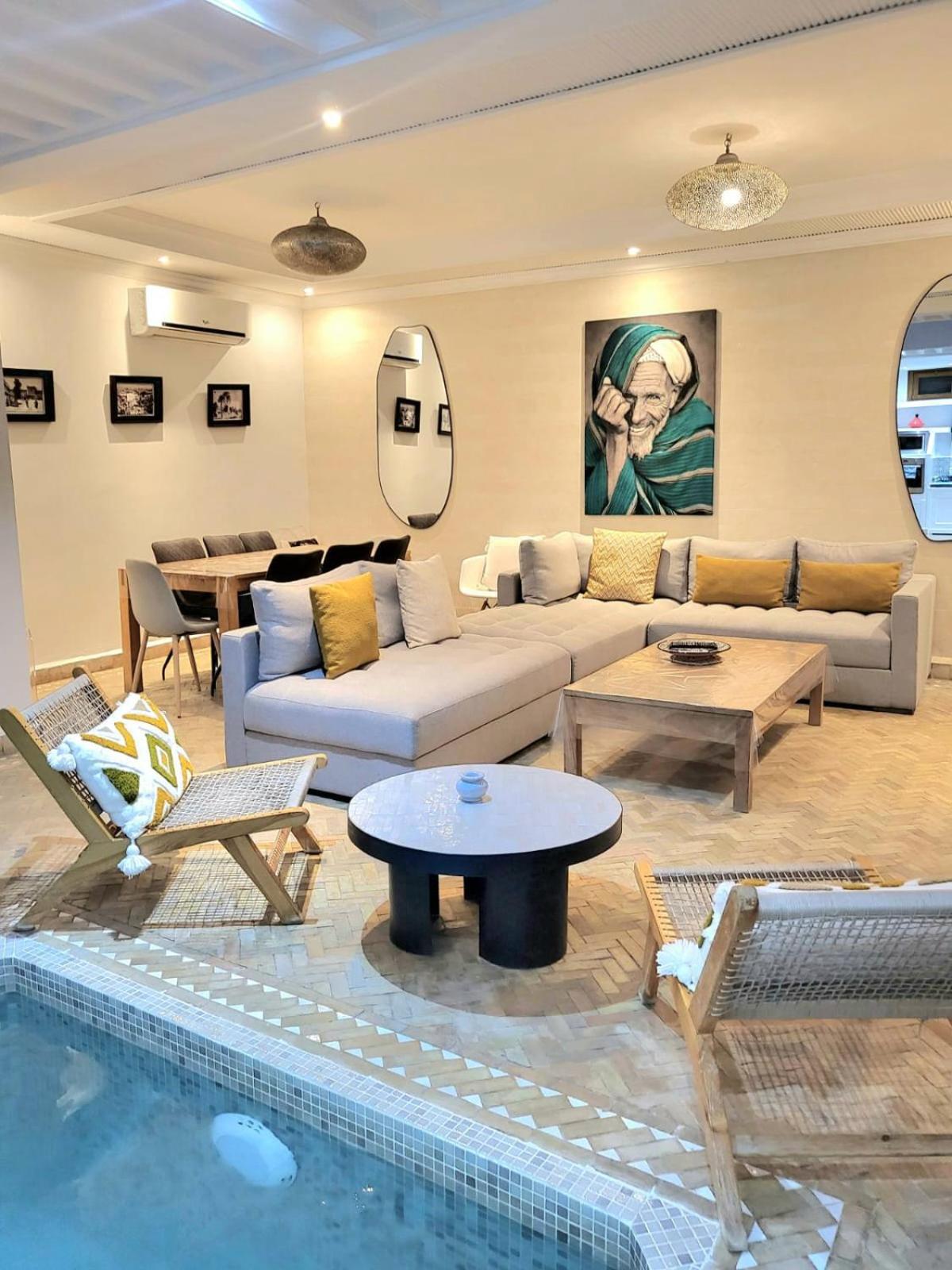 Riad Melilo Avec Piscine Chauffee Марракеш Экстерьер фото